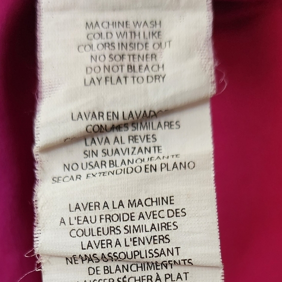 Fabletics pink capri athletic leggings Diagonal mesh inserts SZ Small - Picture 4 of 8